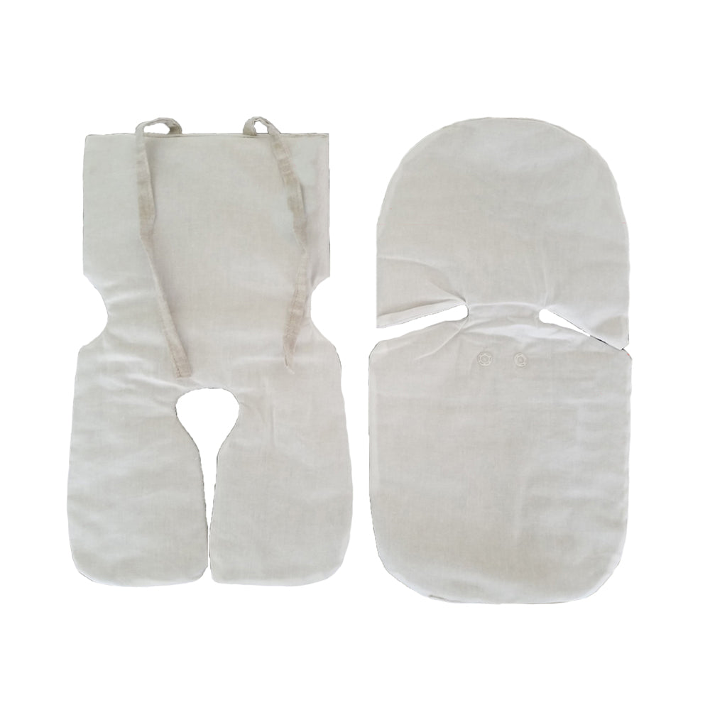 Organic Cooling Infant Car Seat Flax Inserts &amp; Linen Covers - Wholesome Linen