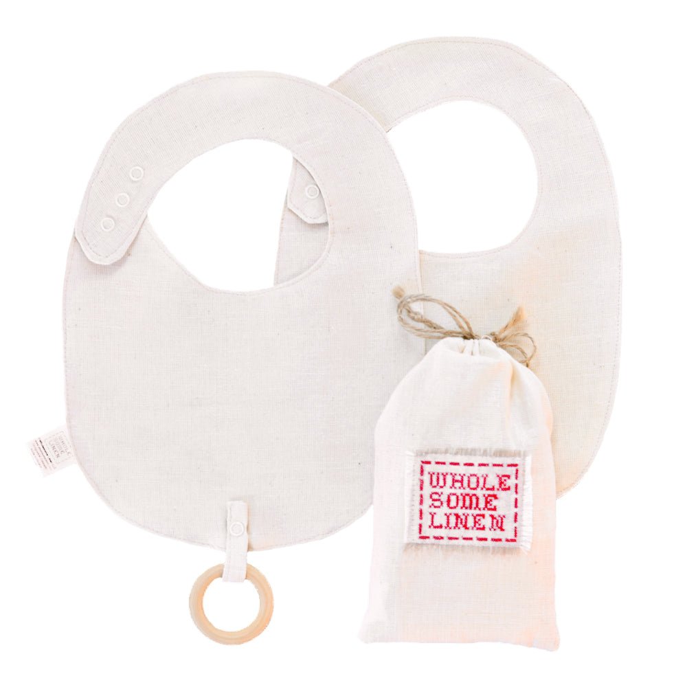 Wholesome Linen - African Baby Moses Baskets w/ Organic Flax Bassinet Mattress &amp; Linen Bedding - MOSES BASKET+PREMIUM SET