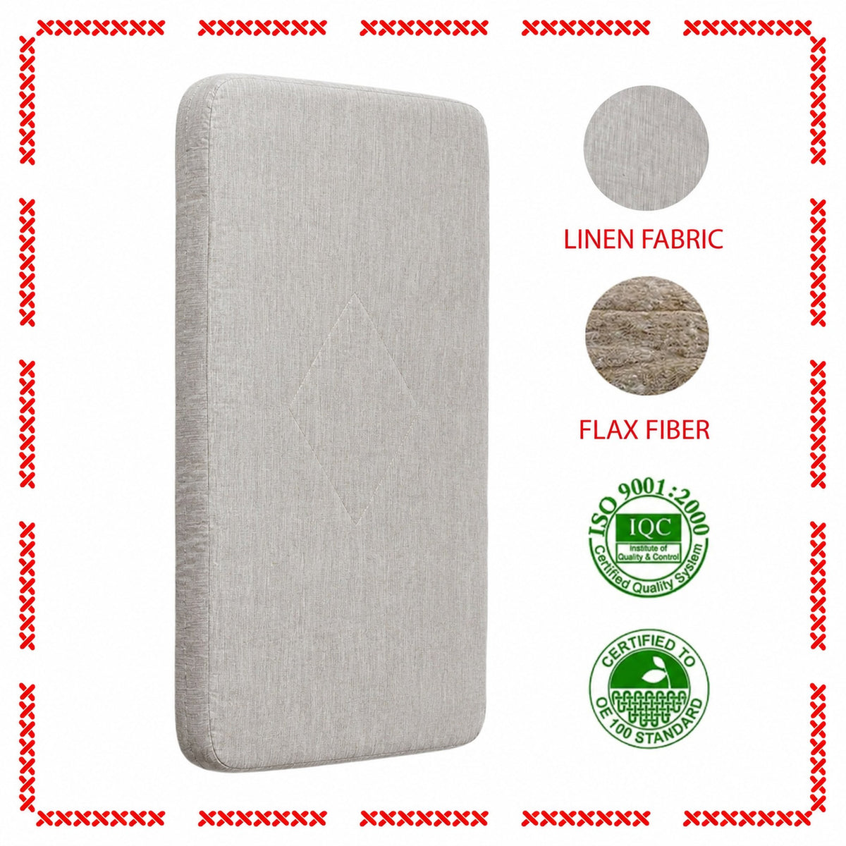 Organic Bassinet Mattress for SnuzPod5 Bedside Crib
