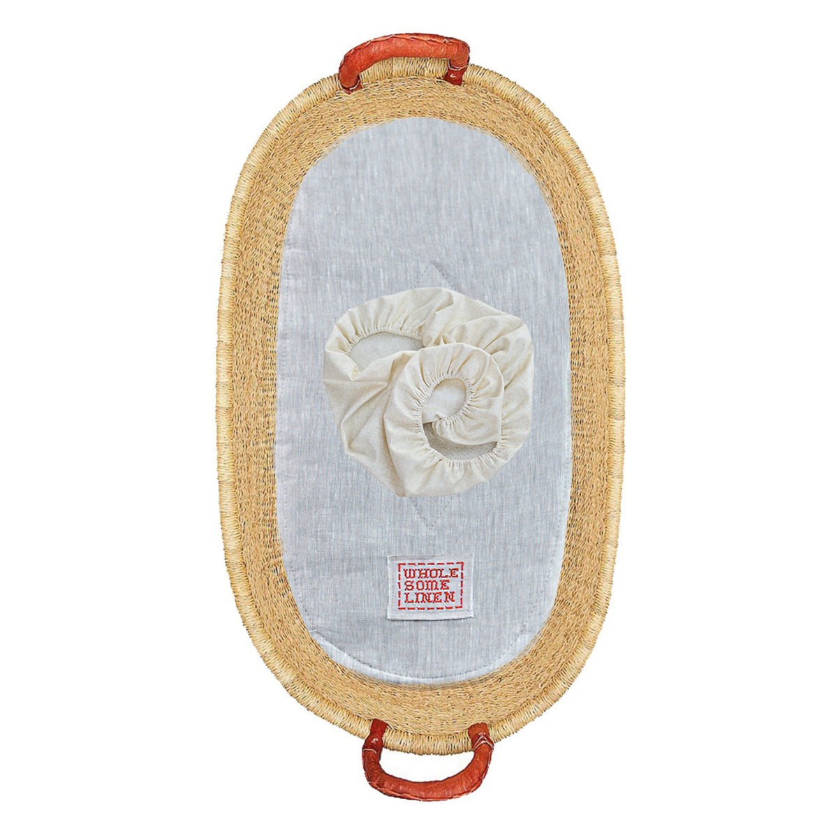 Organic Changing Pad with Cover &amp; Basket - Wholesome Linen
